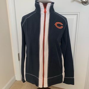 Chicago Bears Zip Up Fleece Womens Size Large